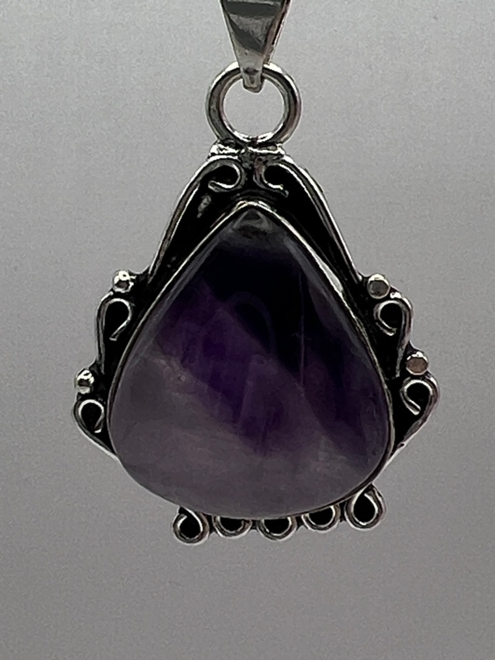 Amethyst Teardrop Pendant
